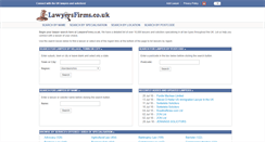 Desktop Screenshot of lawyersfirms.co.uk